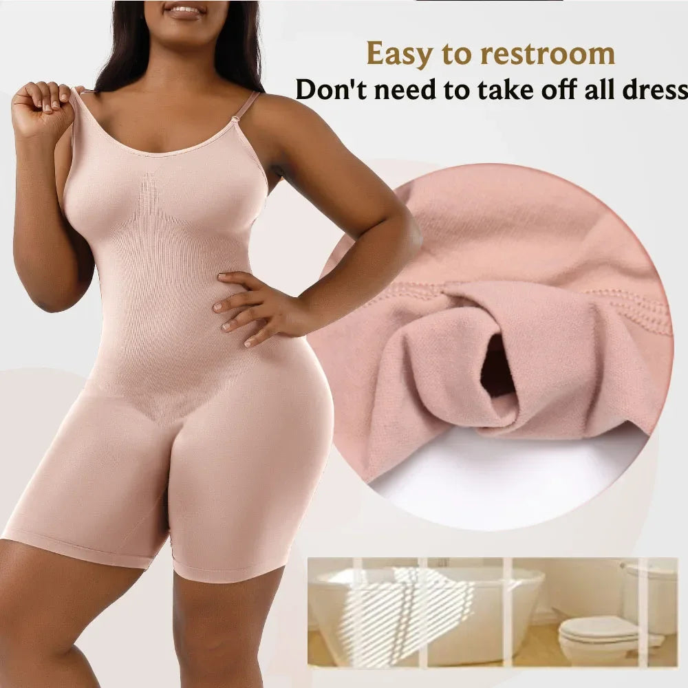 ShapeEase Full Body Sculpt Bodysuit – Firm Tummy & Waist Control