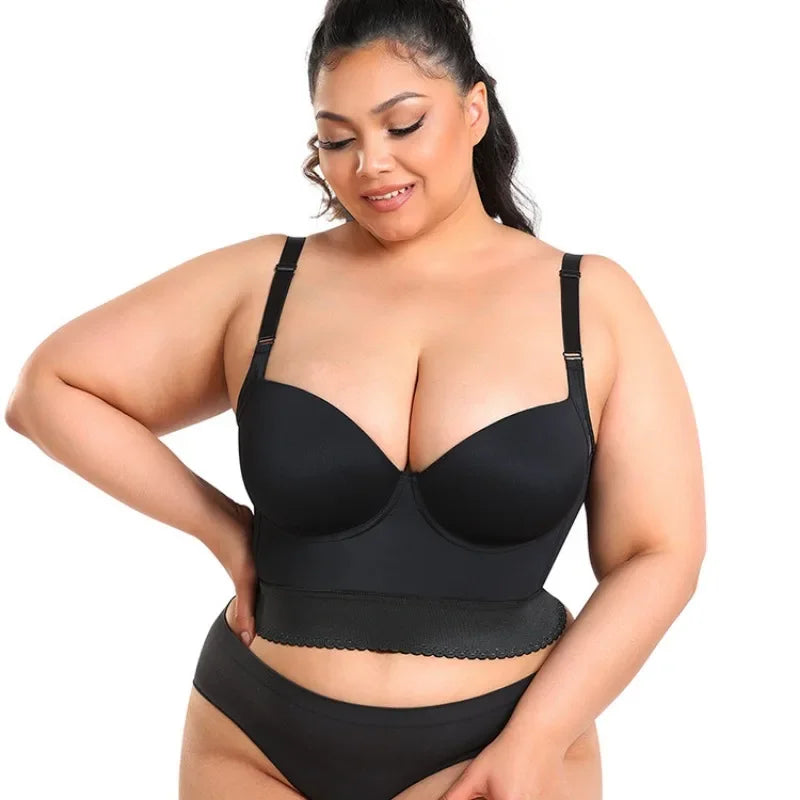 ShapeEase Longline Push-Up Shapewear Bra