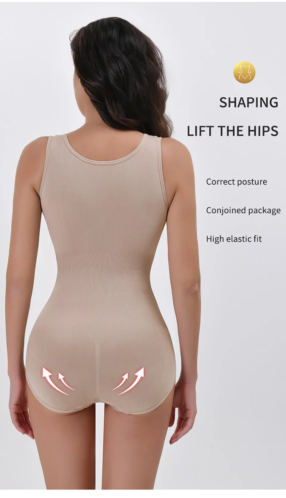 ShapeEase SculptZip Bodysuit – Zipper Waist & Tummy Control Shapewear