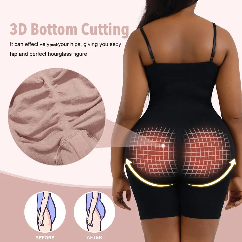 ShapeEase Full Body Sculpt Bodysuit – Firm Tummy & Waist Control