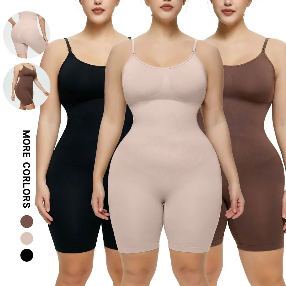 ShapeEase Full Body Sculpt Bodysuit – Firm Tummy & Waist Control