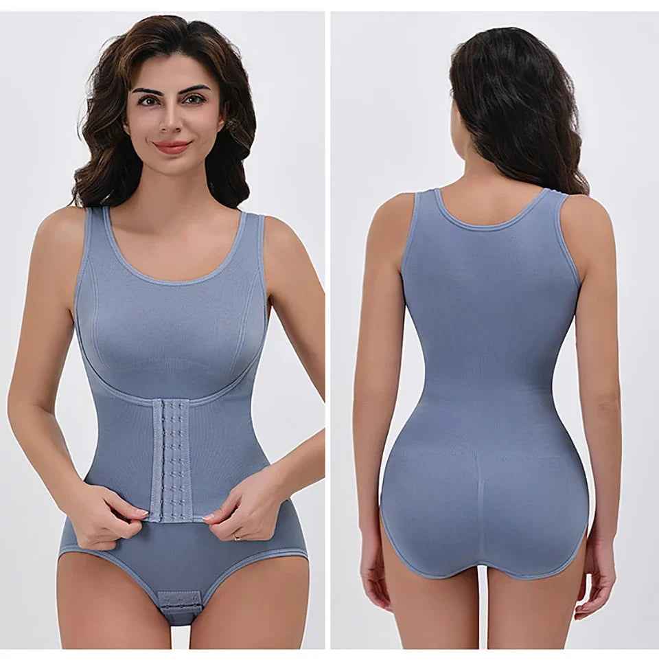 ShapeEase SculptZip Bodysuit – Zipper Waist & Tummy Control Shapewear
