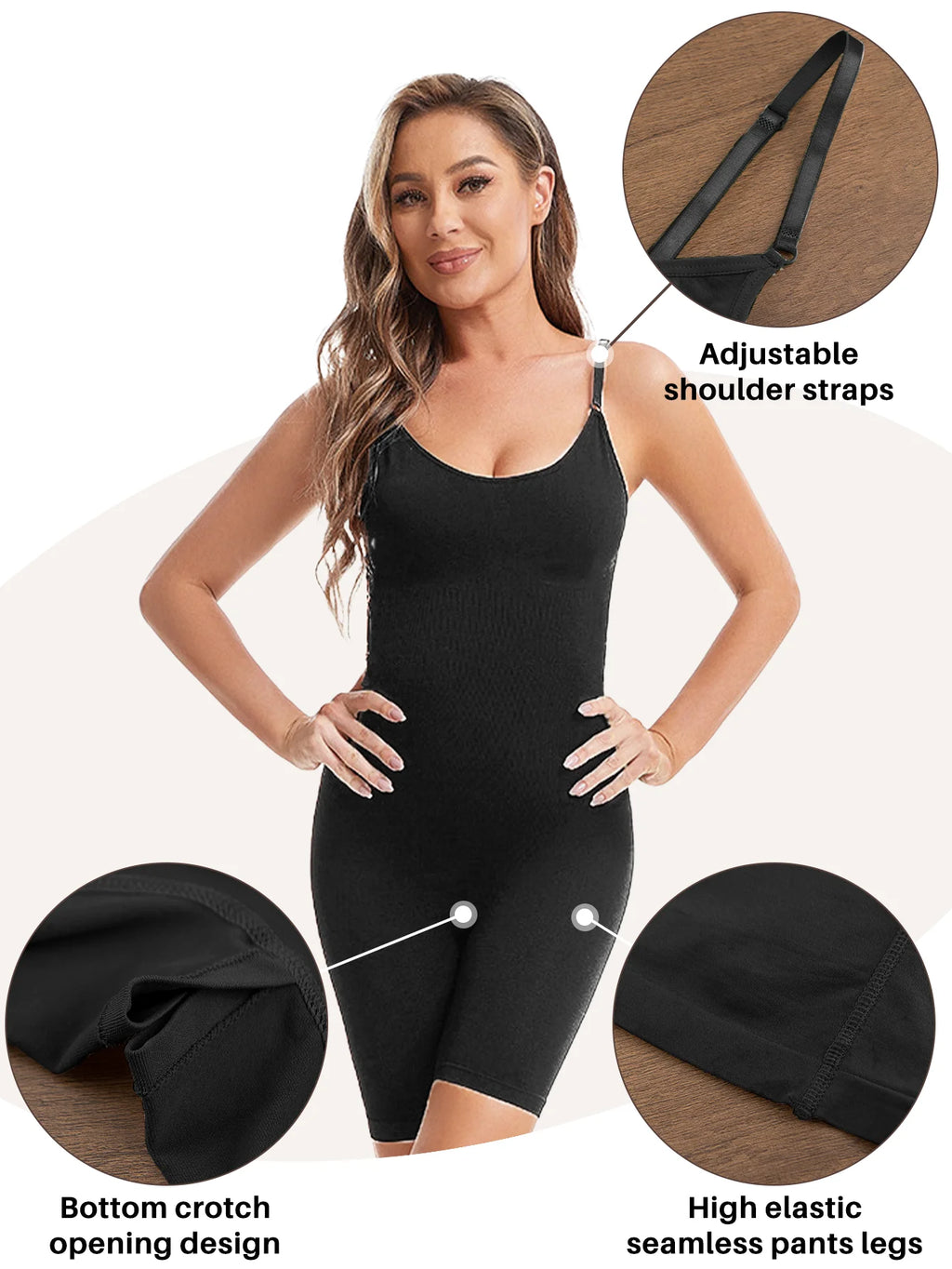 Full Coverage Thigh Slim Shapewear Bodysuit