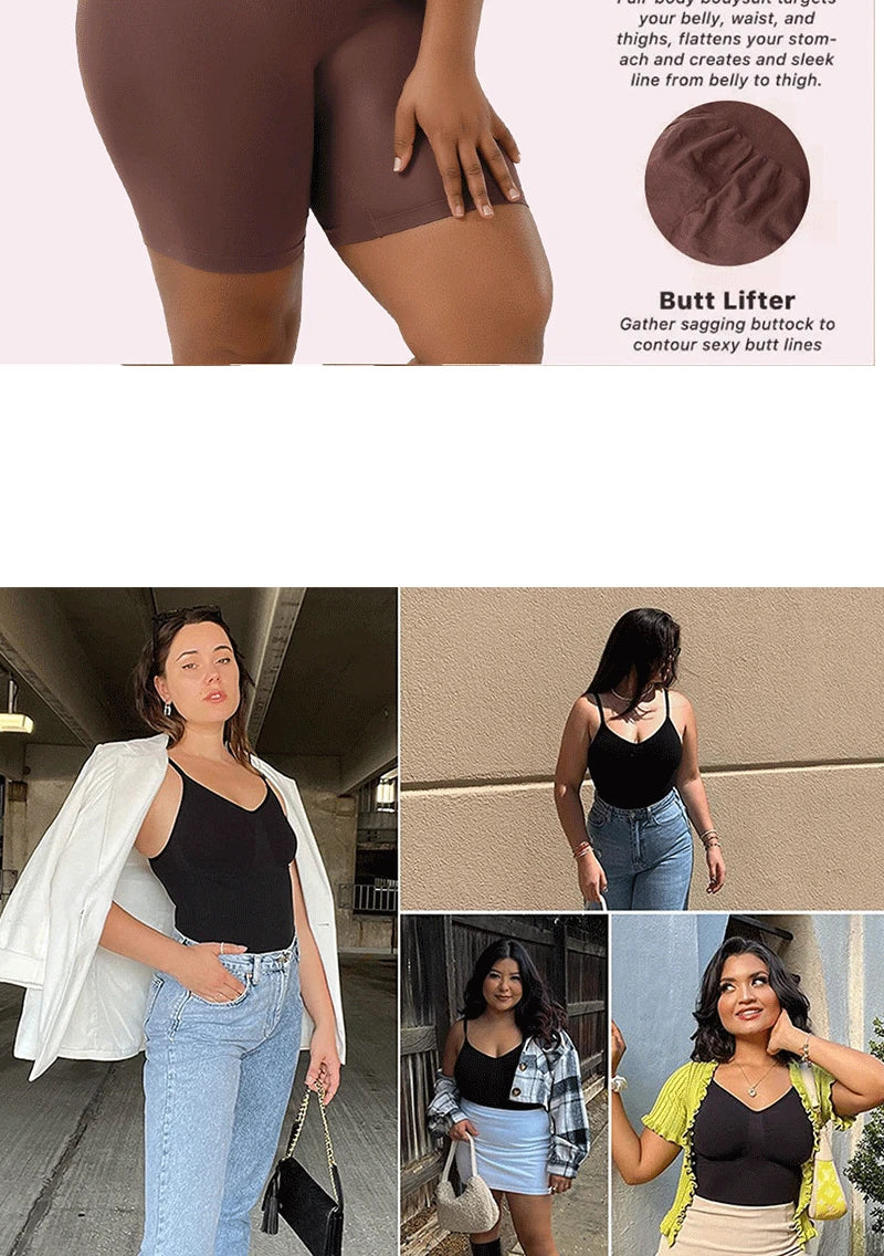 ShapeEase Full Body Sculpt Bodysuit – Firm Tummy & Waist Control