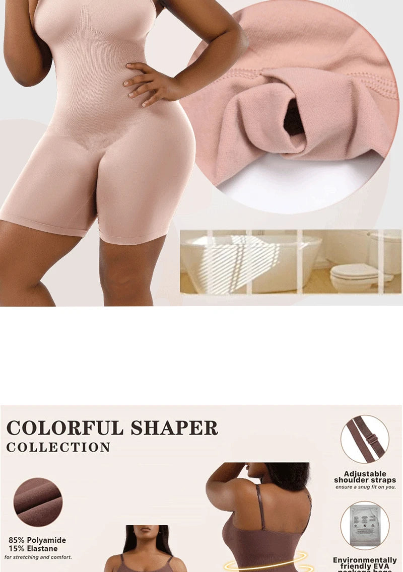 ShapeEase Full Body Sculpt Bodysuit – Firm Tummy & Waist Control