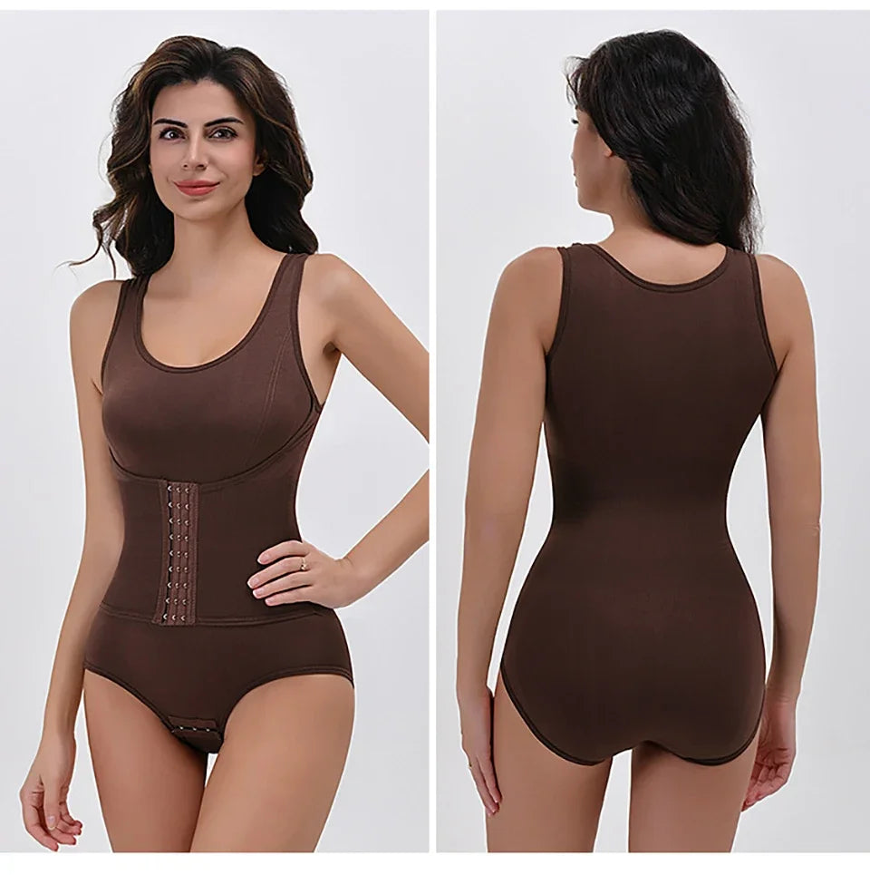 ShapeEase SculptZip Bodysuit – Zipper Waist & Tummy Control Shapewear