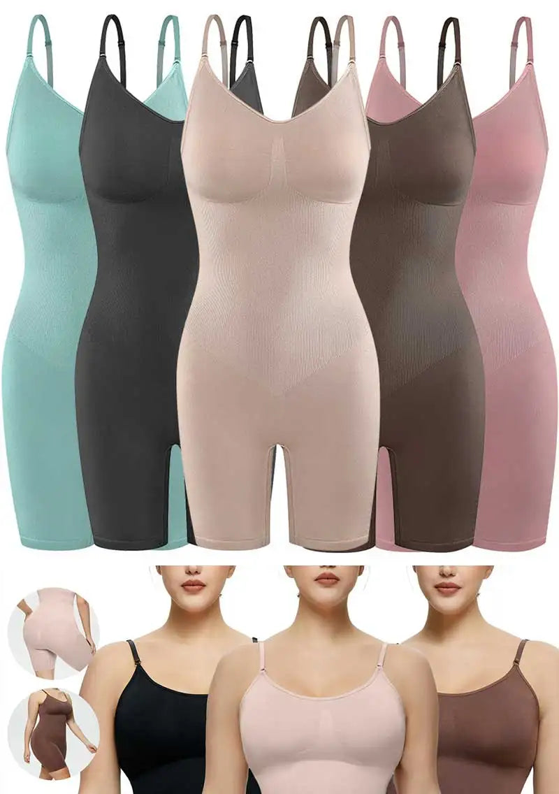 ShapeEase Full Body Sculpt Bodysuit – Firm Tummy & Waist Control