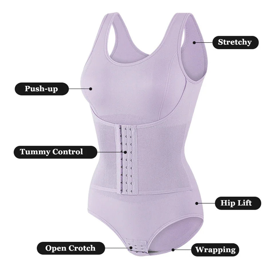 ShapeEase SculptZip Bodysuit – Zipper Waist & Tummy Control Shapewear