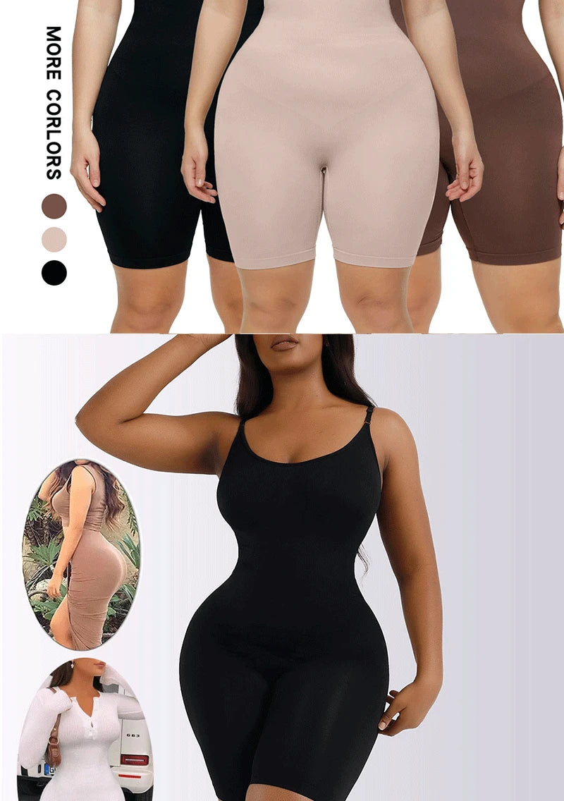 ShapeEase Full Body Sculpt Bodysuit – Firm Tummy & Waist Control