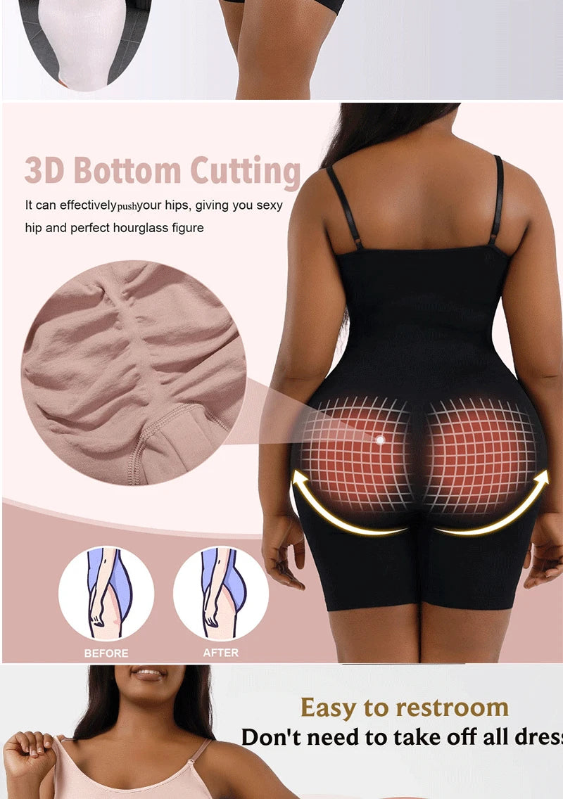 ShapeEase Full Body Sculpt Bodysuit – Firm Tummy & Waist Control
