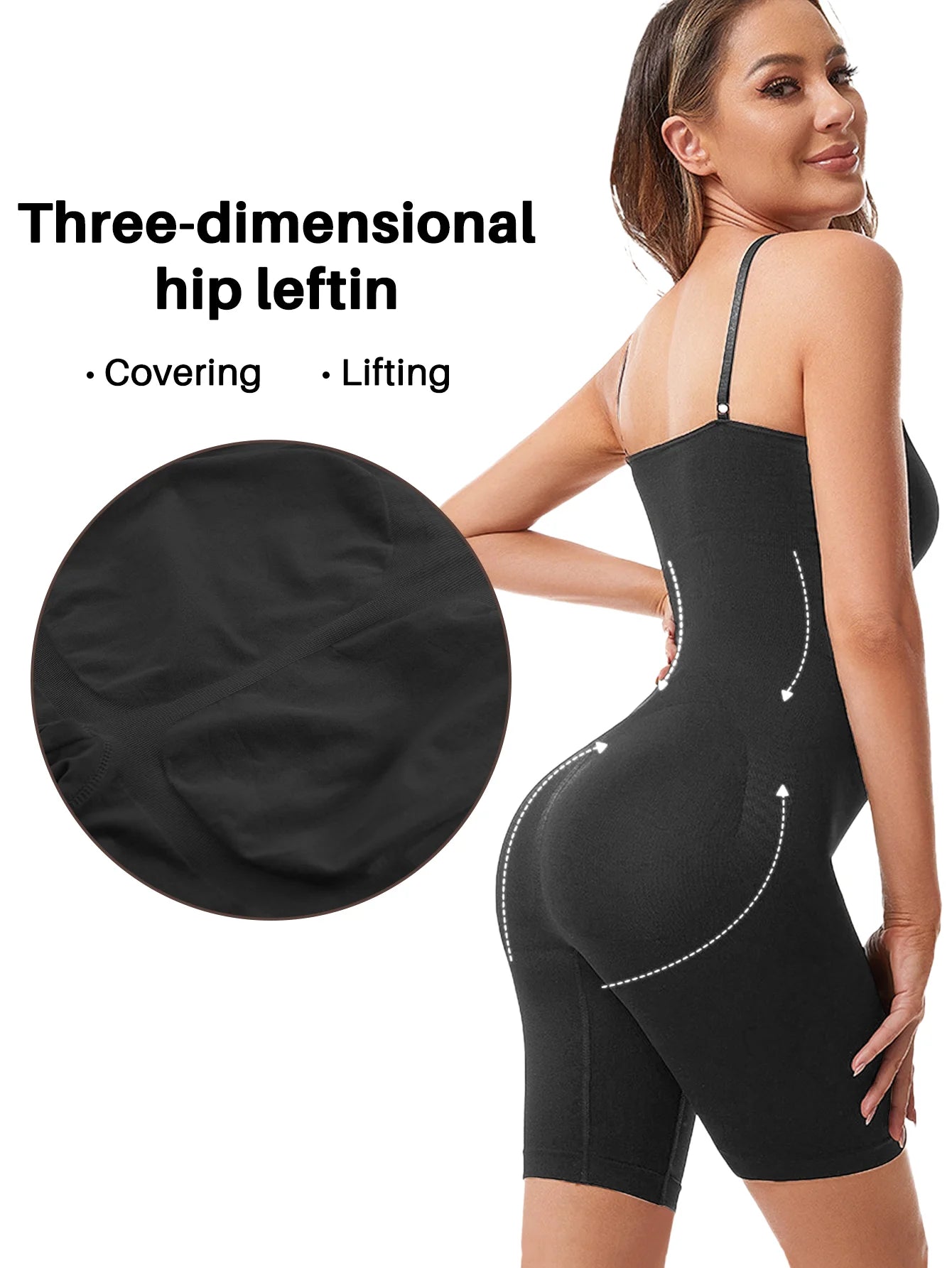 Full Coverage Thigh Slim Shapewear Bodysuit