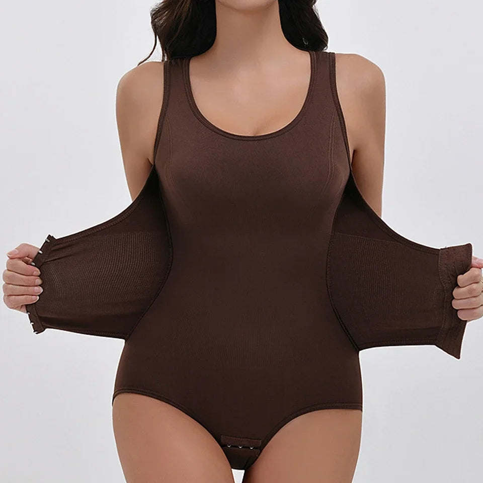 ShapeEase SculptZip Bodysuit – Zipper Waist & Tummy Control Shapewear