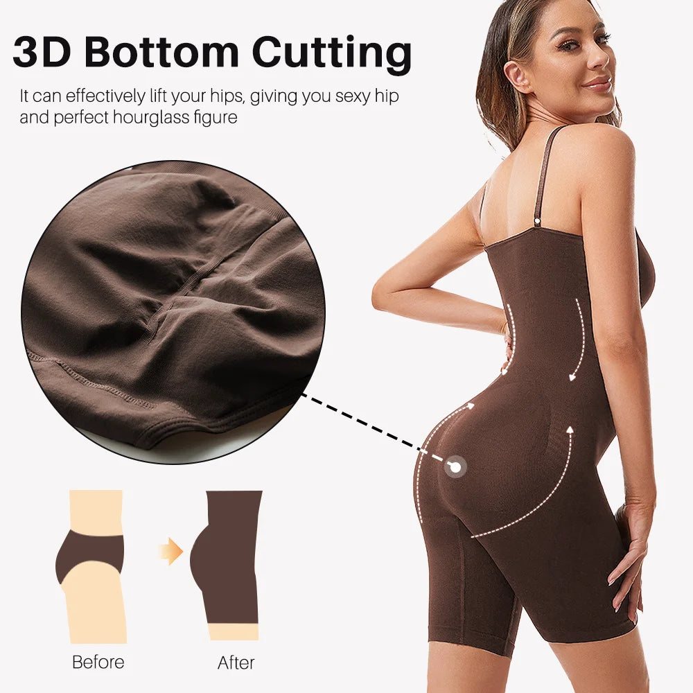 Full Coverage Thigh Slim Shapewear Bodysuit