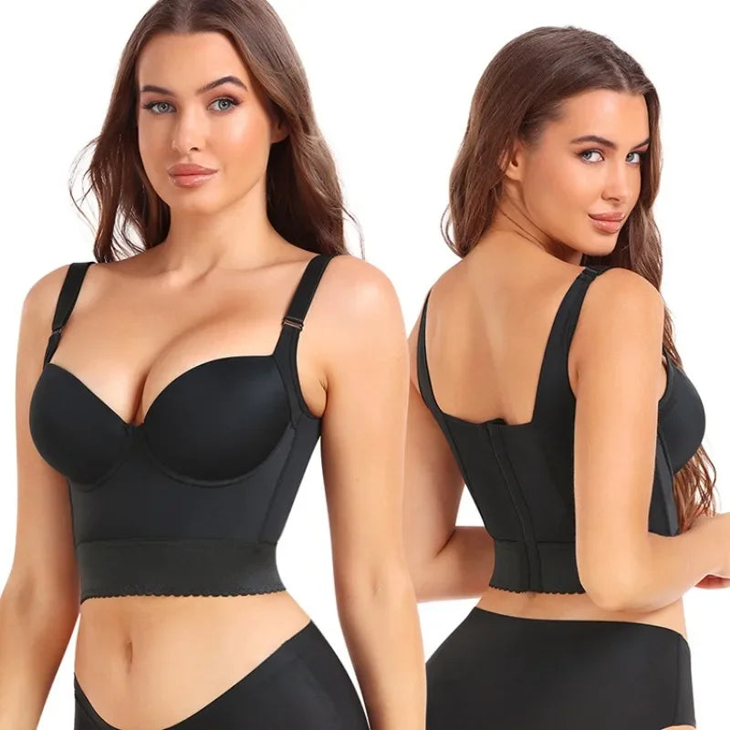 ShapeEase Longline Push-Up Shapewear Bra