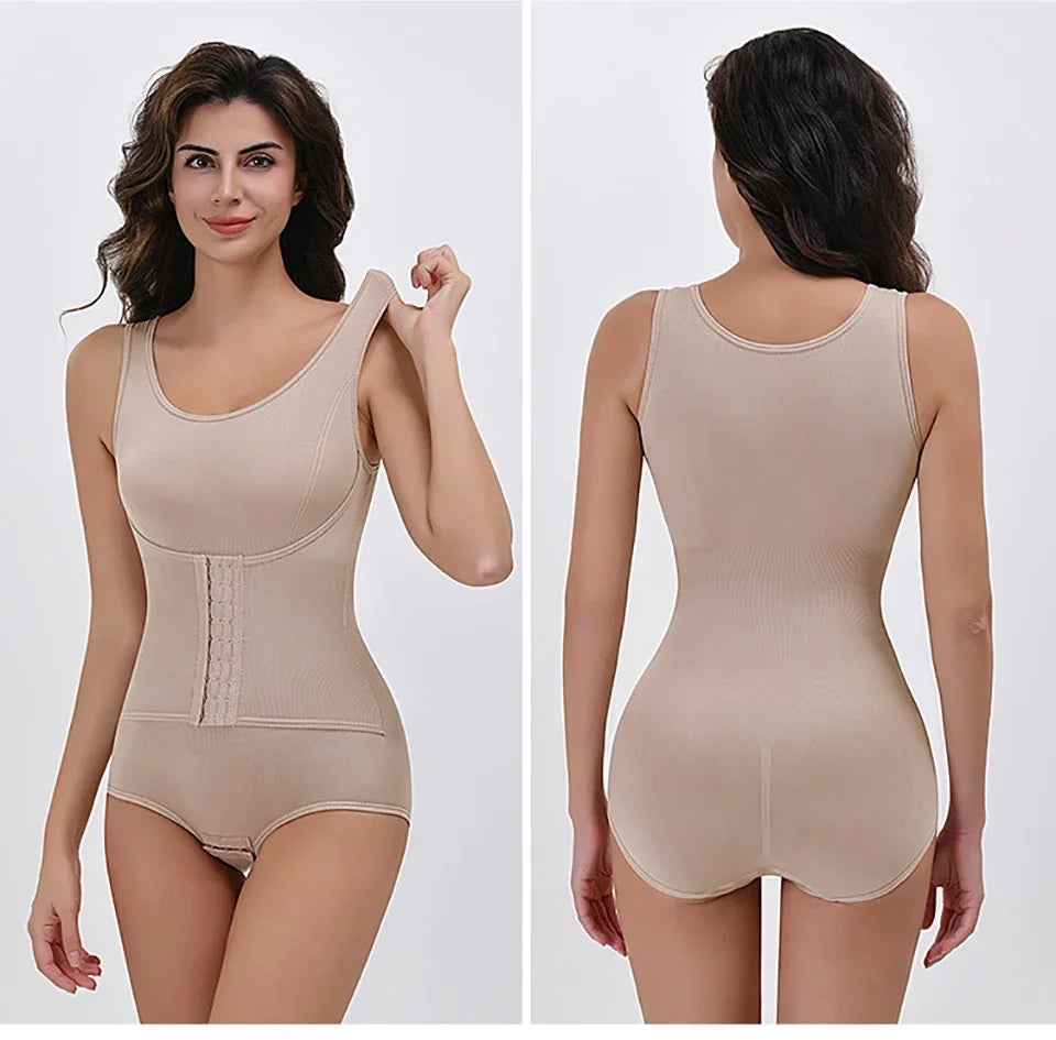 ShapeEase SculptZip Bodysuit – Zipper Waist & Tummy Control Shapewear